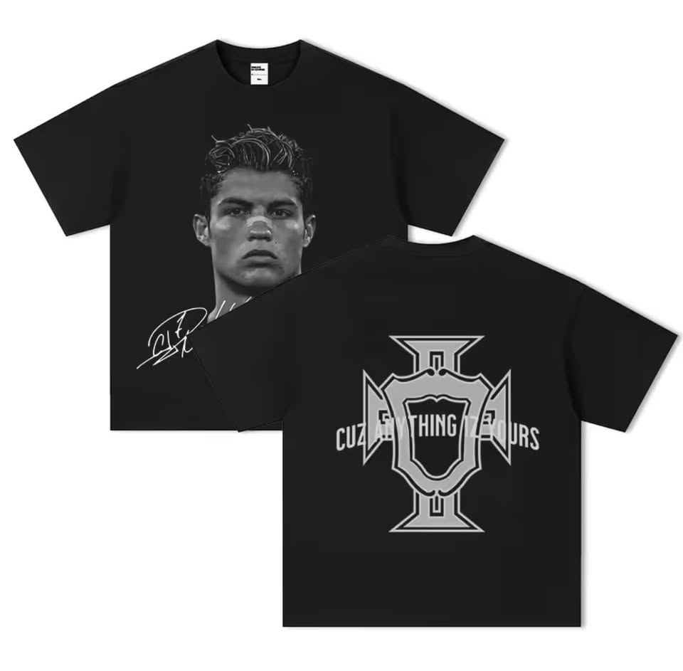 Ronaldo Football Star Print T-Shirt