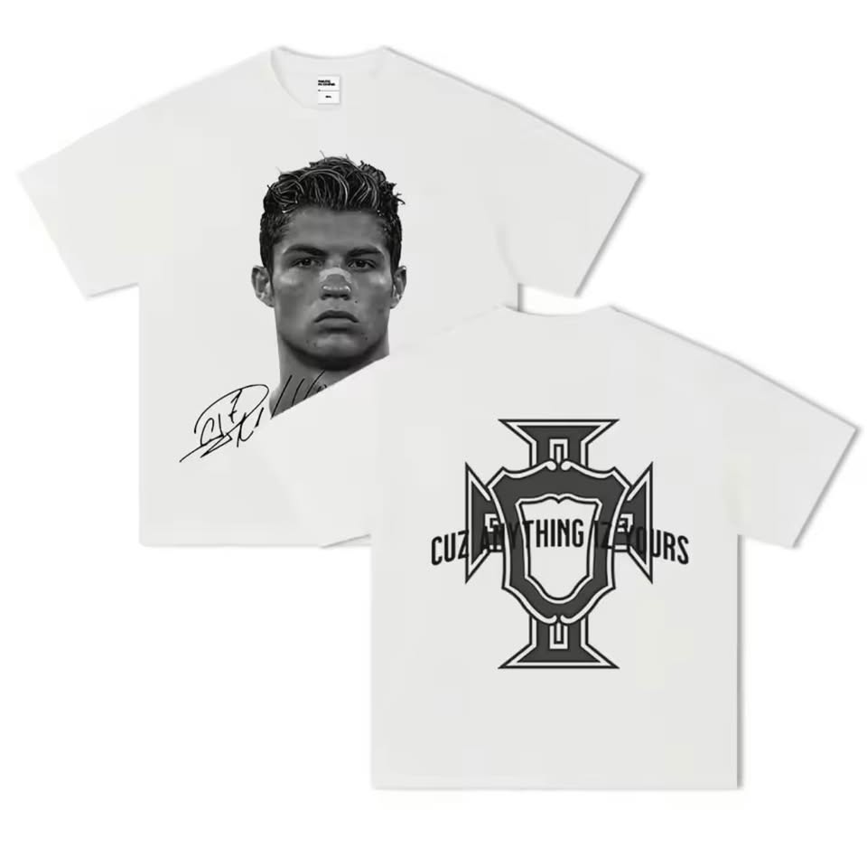 Ronaldo Football Star Print T-Shirt