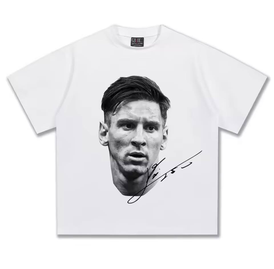 Messi Football Star Print T-Shirt