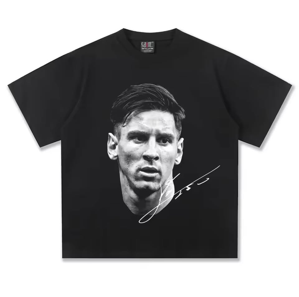 Messi Football Star Print T-Shirt
