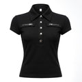 Women's Cropped Slim Fit Blouse